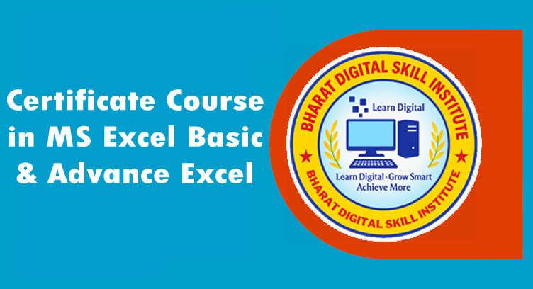 Certificate Course in MS Excel Basic & Advance Excel
